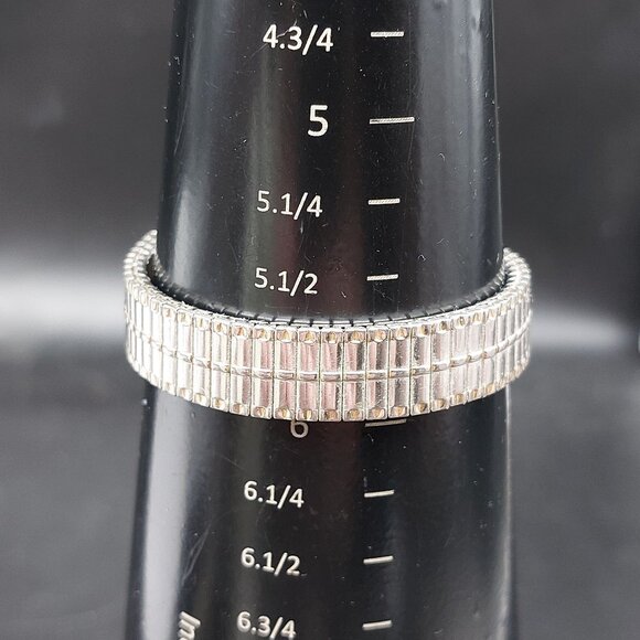 Peugeot Ladies Two-Tone Quartz Watch Japan Movt Stretch Band Runs Great - Picture 7 of 7